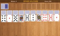 Игра Пасьянс Паук: 1, 2 и 4 масти